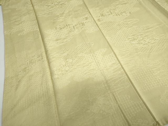 上質な色無地 エ霞風景地紋