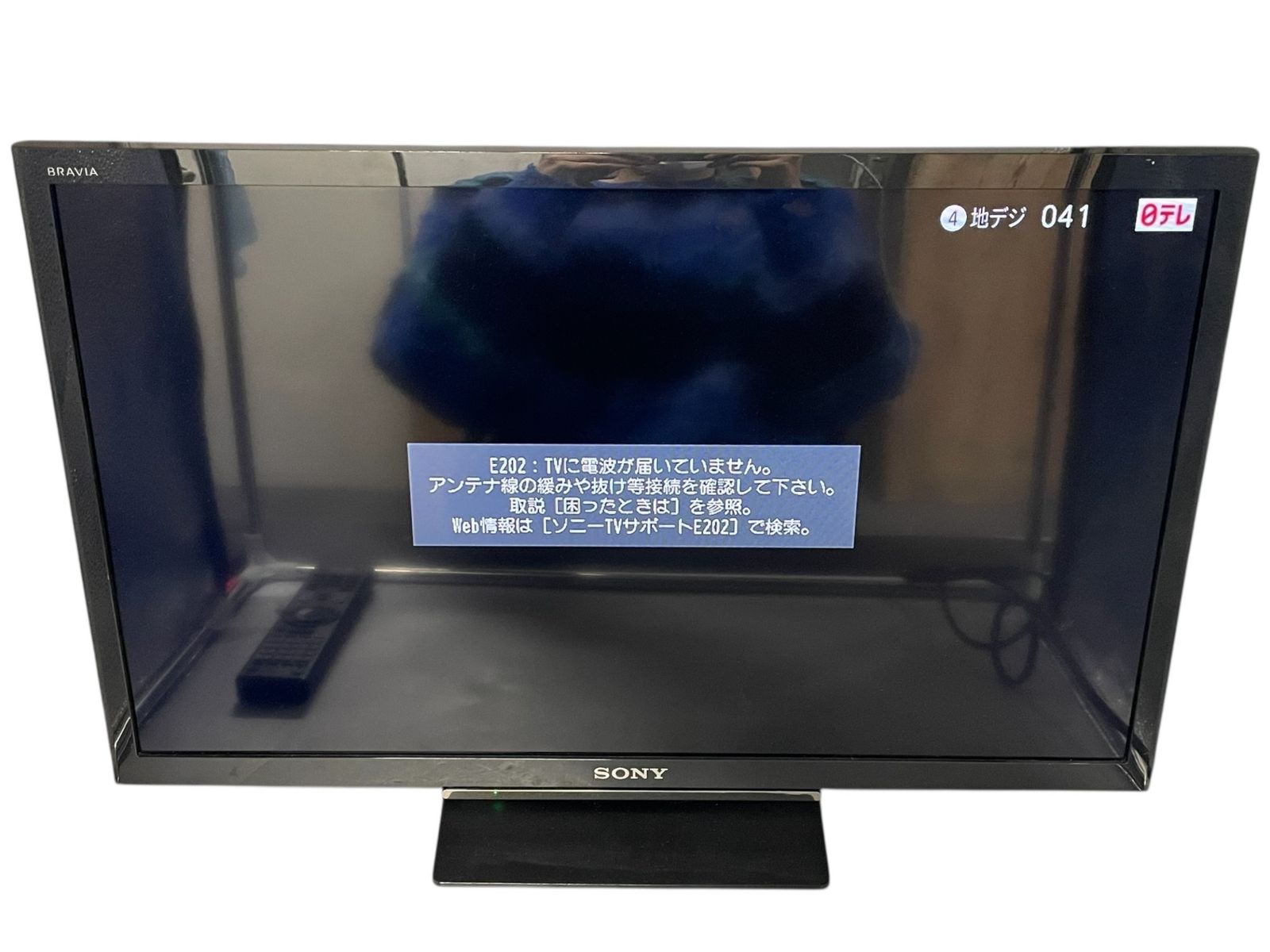 □美品 SONY BRAVIA KJ-24W450E 24V型 液晶テレビ リモコン付 通電確認