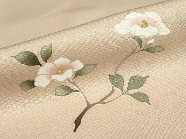  平和屋着物●訪問着 刺繍 飾花文 金彩 正絹 ud 訪問着 付け下げ 着物