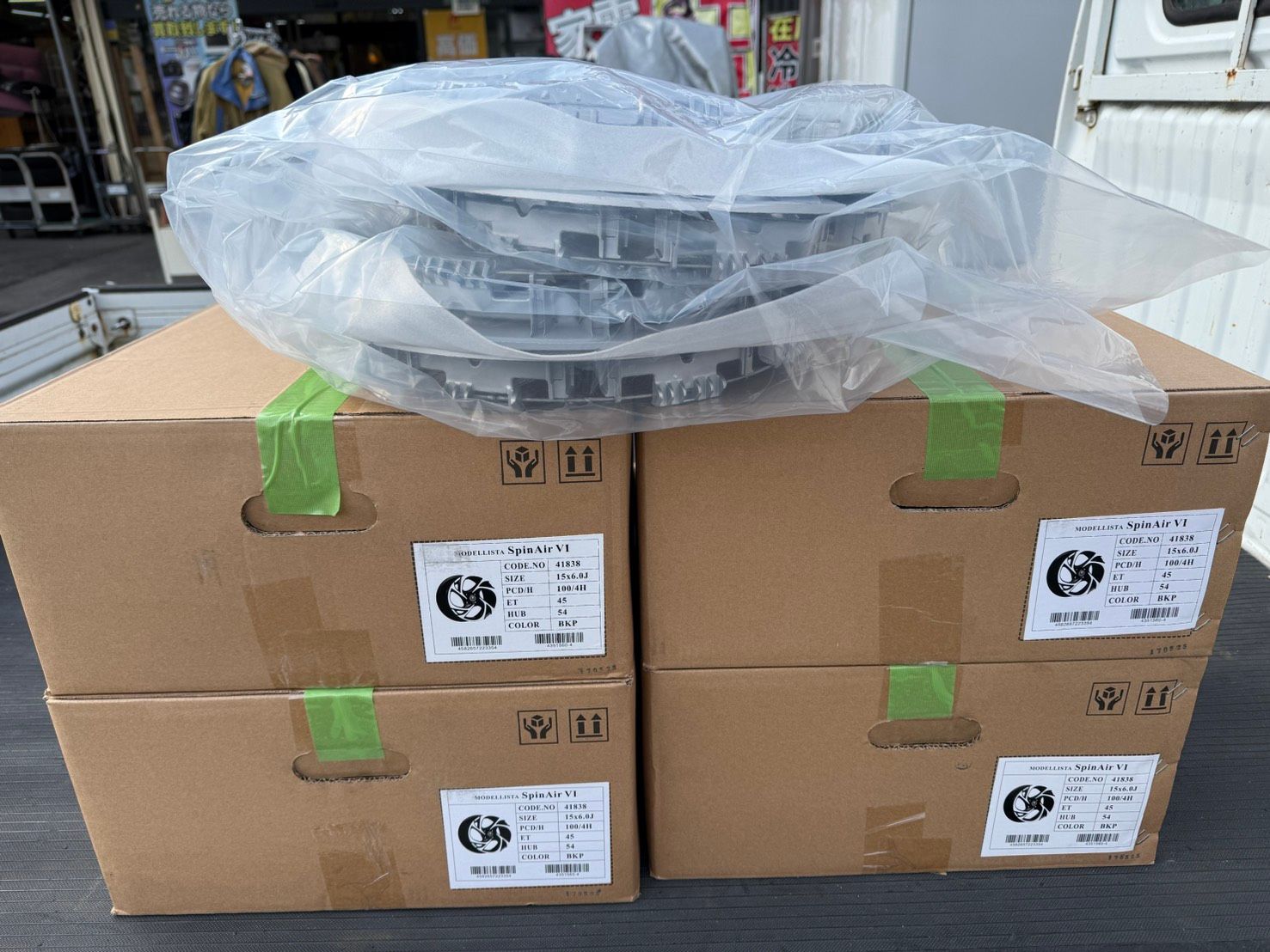 S 00567 モデリスタ SpinAirVI 15インチ ホイール アクア