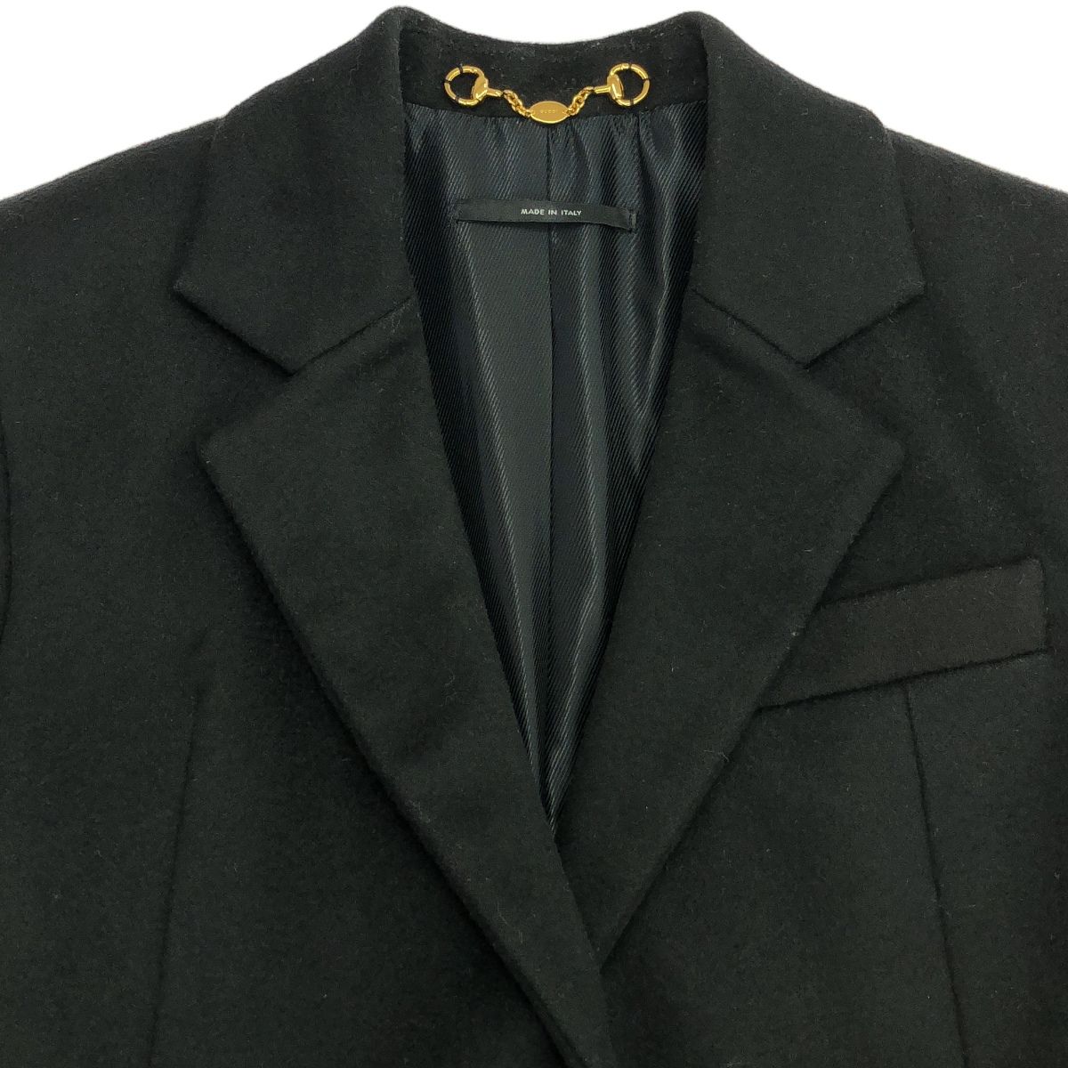 GUCCI グッチ メルトンチェスターコート 270720 ZK828 ブラック 36