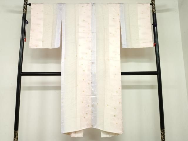 平和屋着物●長襦袢 袷 舞花文 金彩 鈴乃屋扱い 正絹 ud