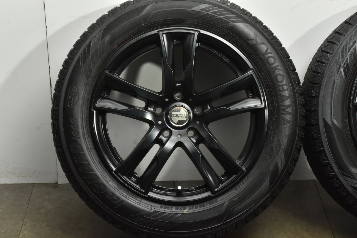 バリ溝 スタッドレス付 ケレナーズ 17 in 7 5 J 52 PCD 112 製 ヨコハマ IG 60 225 55 R MINI F ミニクロスオーバー 17インチ タイヤ ホイールセット