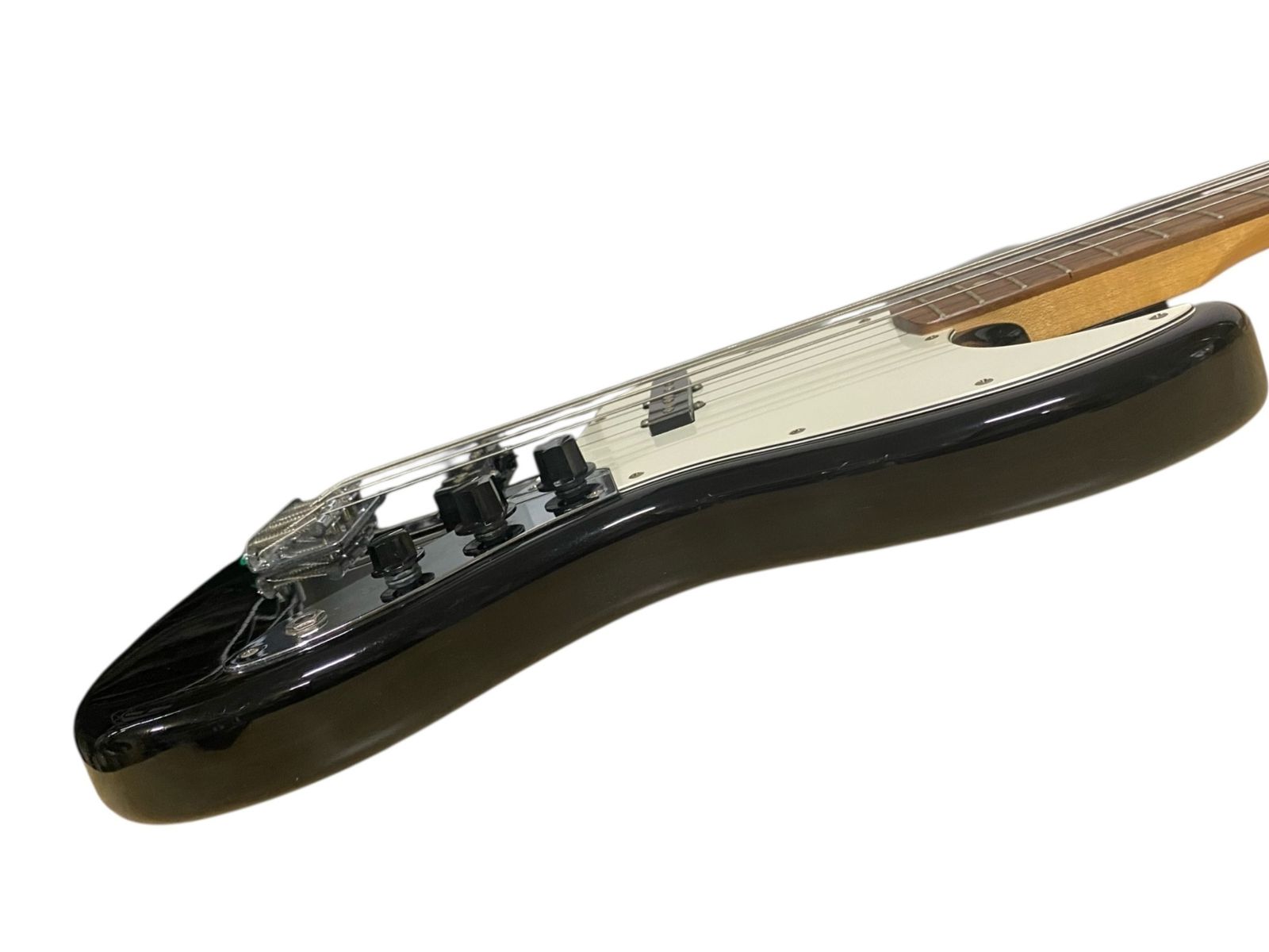 □Fender Squier Jazz Bass ブラック 傷汚れ多少あり 収納ケース付