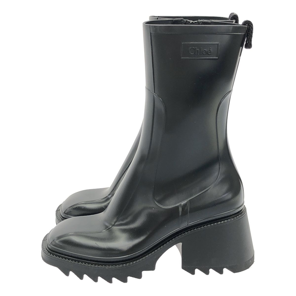 Chloe クロエ BETTY ラバーレインブーツ ブラック 37