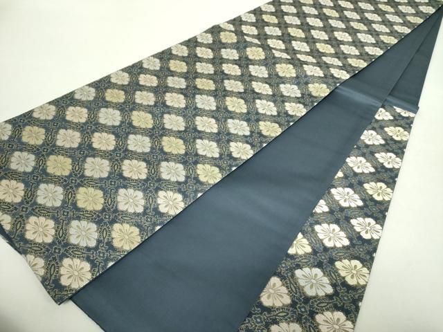 平和屋着物○西陣 大文字屋庄兵衛 両面 六通柄袋帯 霞文 金