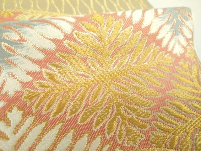 平和屋着物○皇室献上作家 北出与三郎 六通柄 本袋帯 唐織 瑞雲古希菱