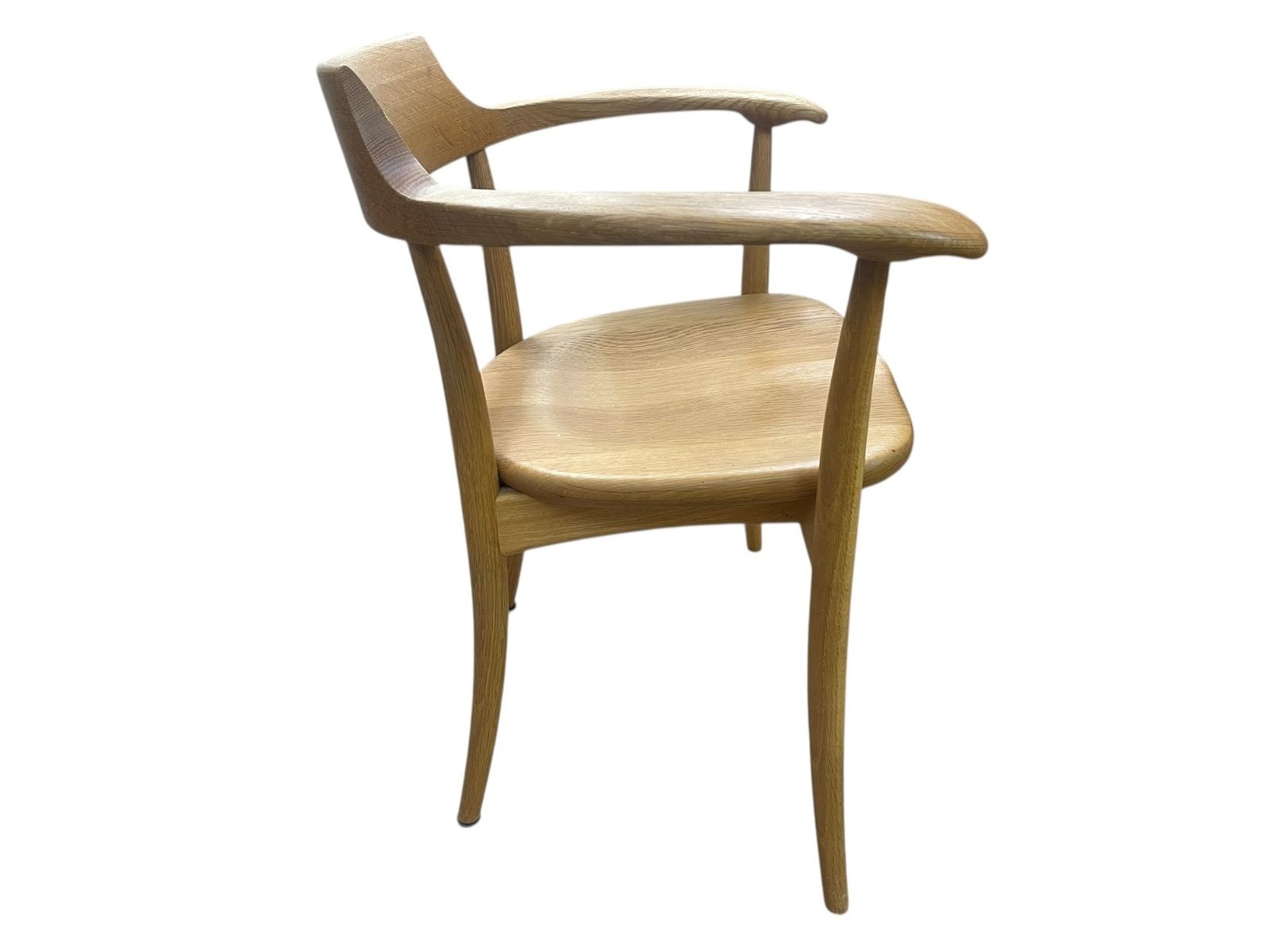 飛騨産業　キツツキ　木製　アームチェア　USED ① 希少】 キツツキマーク 飛騨産業 ベビーチェア ウィンザーアームチェア