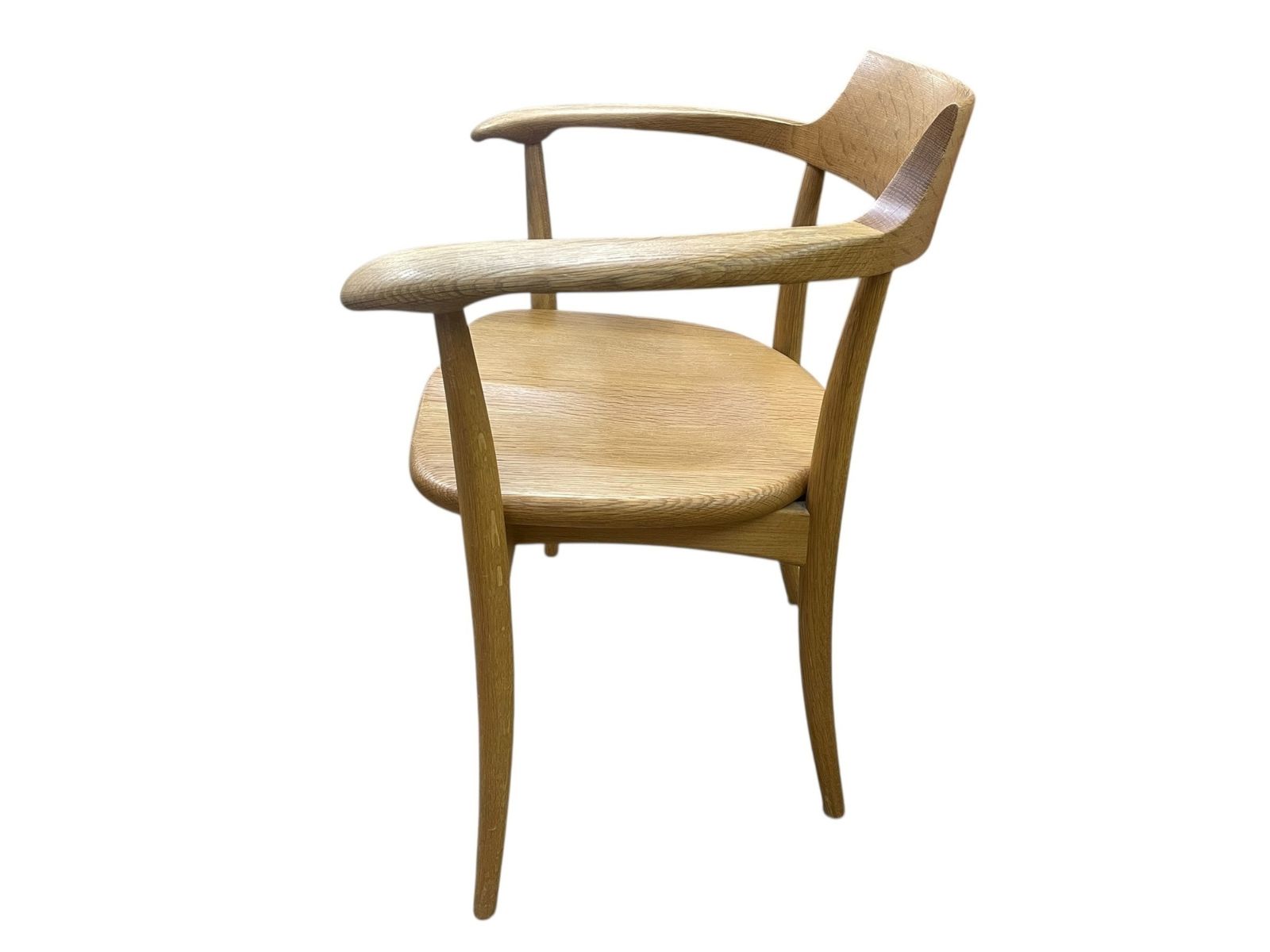 □美品 飛騨産業 SG261A OU 木製チェア アームチェア キツツキ 椅子 1