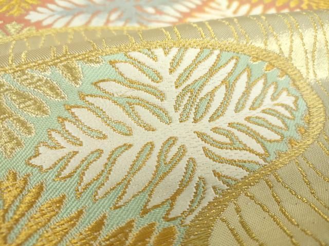 平和屋着物○皇室献上作家 北出与三郎 六通柄 本袋帯 唐織 瑞雲古希菱