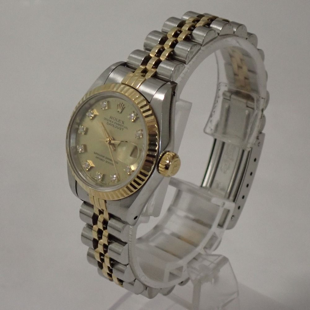 Th1003261 ロレックス デイトジャスト コンビ 10Pダイヤ 69173G