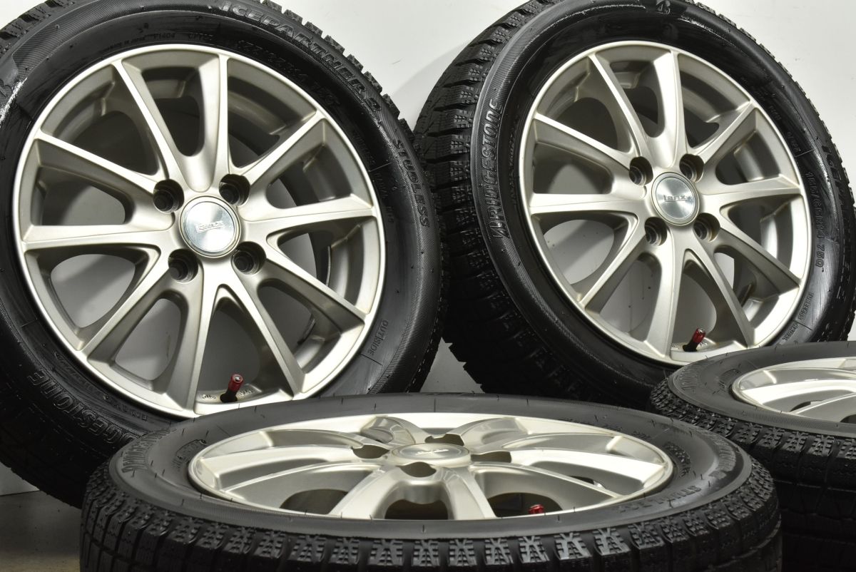 バリ溝 Lanx 14 in 4 5 J 45 PCD 100 ブリヂストン アイスパートナー2 155 65 R ワゴンR スペーシア ムーヴ タント デイズ アルト