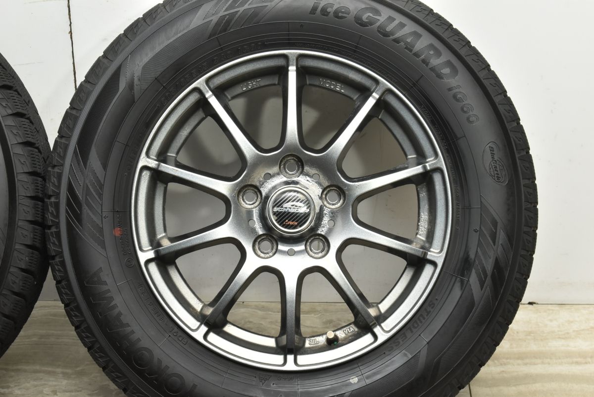  バリ溝 シュナイダー 15 in 6 J 50 PCD 114 3 ヨコハマ アイスガード iG 60 205 65 R ノア ヴォクシー ステップワゴン オデッセイ 15インチ タイヤ ホイールセット