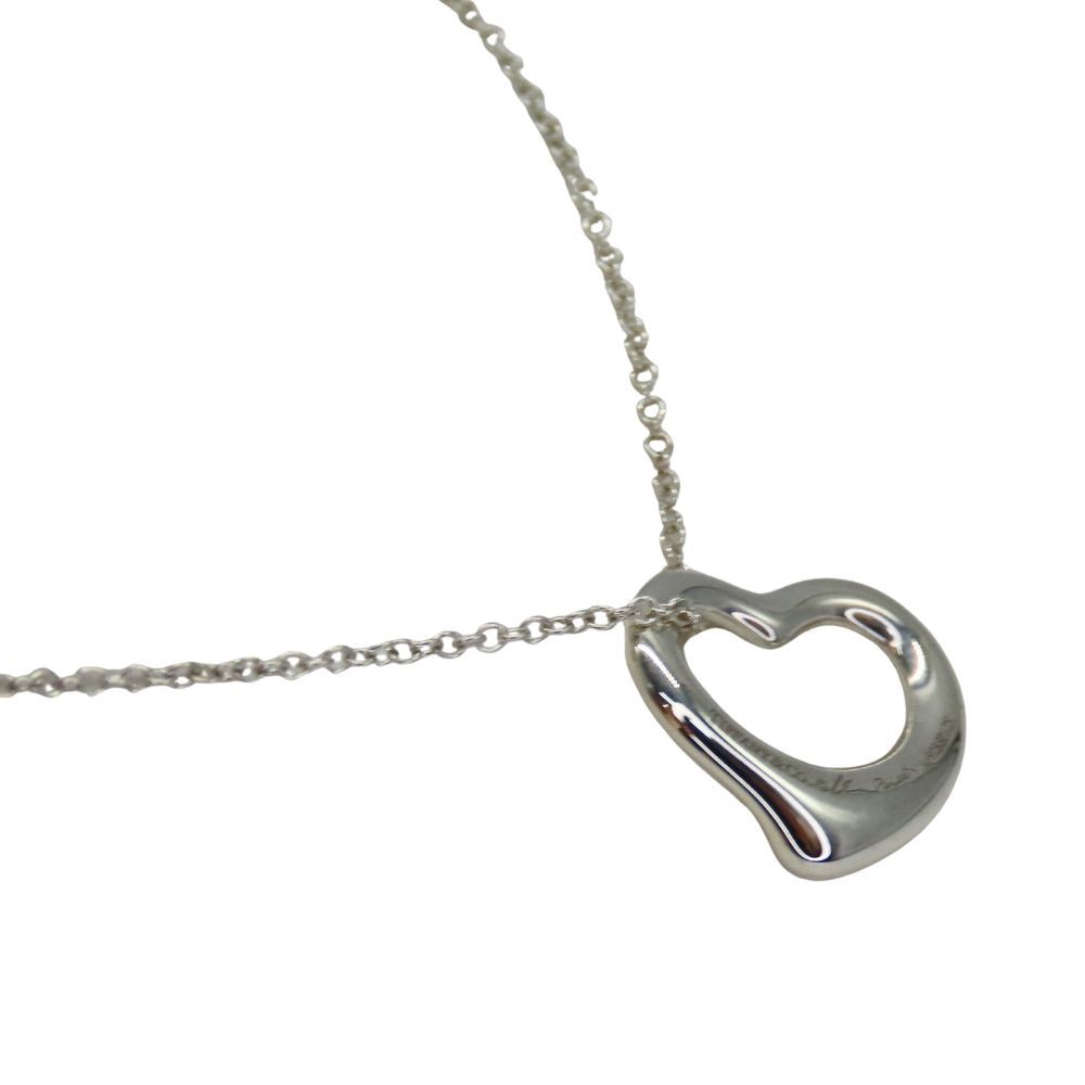 中古】TIFFANY & Co. ティファニー オープンハート ネックレス SV925