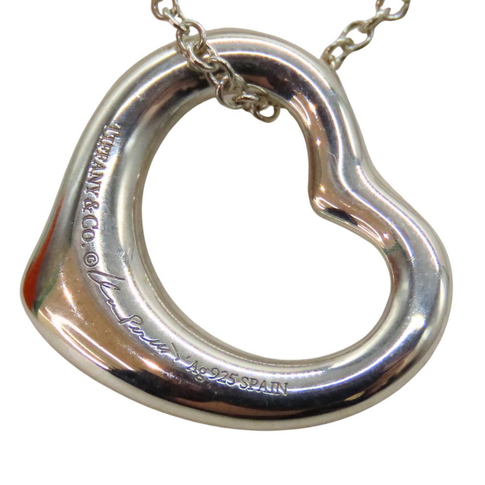 ティファニー ネックレス オープンハート シルバー925 中古美品(97075) ティファニー ネックレス オープンハート シルバー925 中古美品(97075