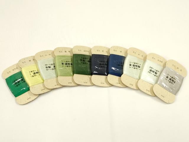  平和屋着物 有職組紐道明 絹糸 色名見本 一の箱 宮内庁御用 国立博物館御用 東京芸術大学御用 ay 帯締め 帯留め 帯飾り