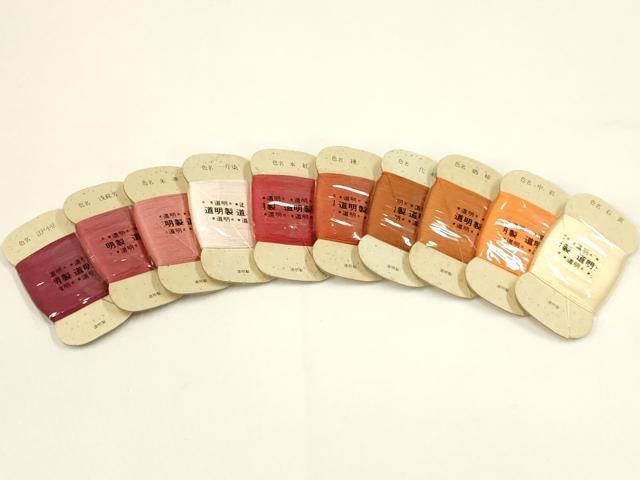 平和屋着物 有職組紐道明 絹糸 色名見本 三の箱 宮内庁御用 国立博物館御用 東京芸術大学御用 ay