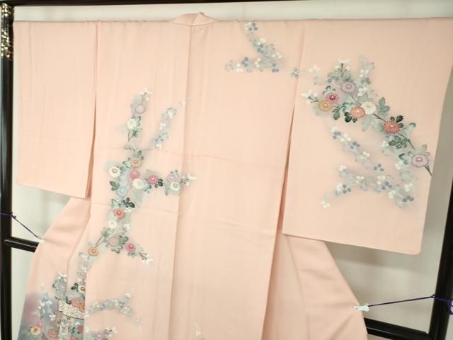 駒刺繍 几帳花文