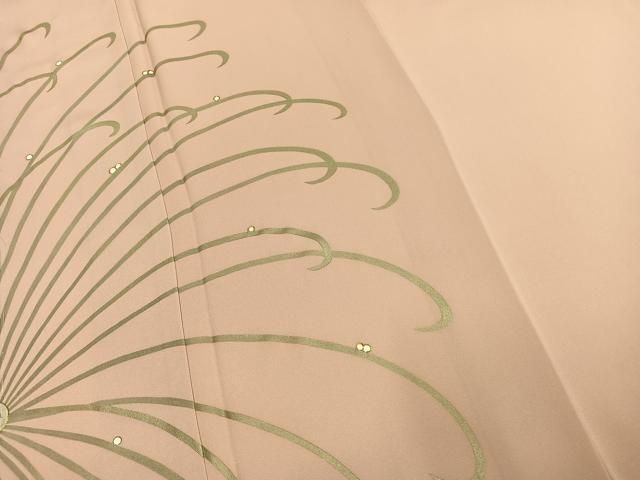  平和屋着物●訪問着 駒刺繍 菊露 金彩 正絹 fy 訪問着 付け下げ 着物