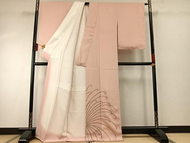 平和屋着物 訪問着 駒刺繍 菊露 金彩 正絹 fy