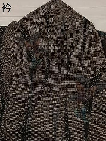  平和屋着物 本場大島紬 カタス7マルキ 舞花文 正絹 ph 紬 着物