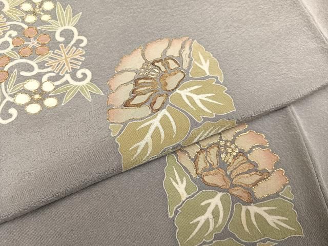  平和屋着物●訪問着 友禅 名物裂 花唐草文 金彩 正絹 ph 訪問着 付け下げ 着物