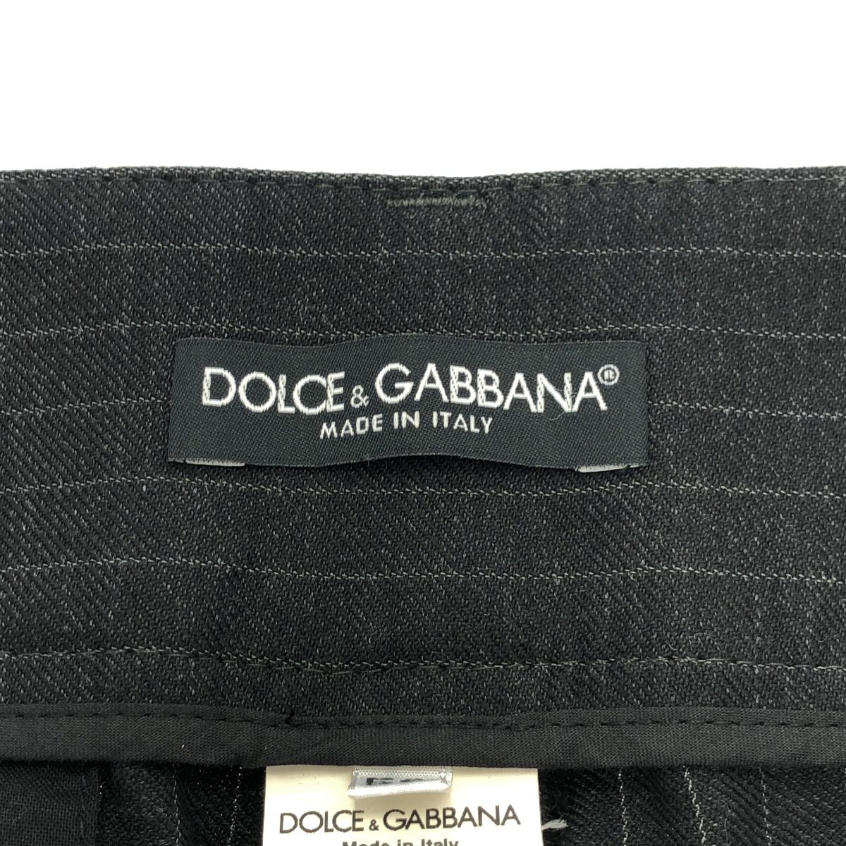 DOLCE&GABBANA ドルチェ＆ガッバーナ ウールストライプイージー