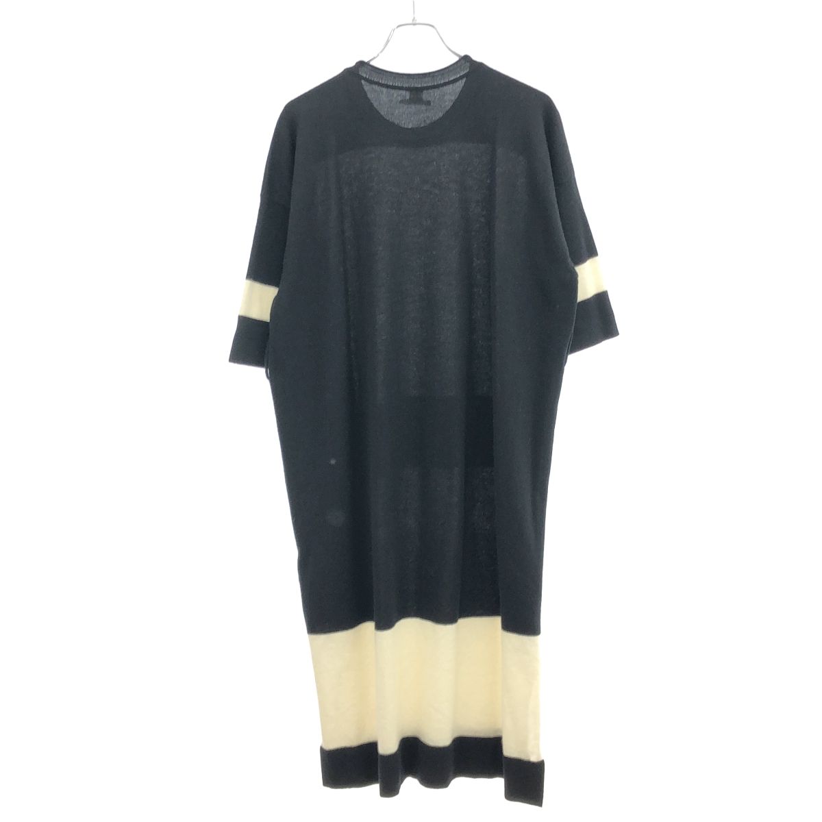 HERMES エルメス パネルカシミヤニットワンピース 16-7717 ブラック