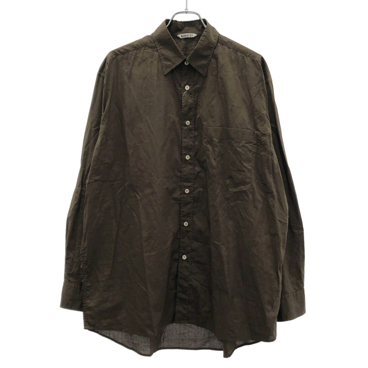 AURALEE オーラリー 25SS WASHED FINX TYPEWRITER BUTTON DOWN SHIRT