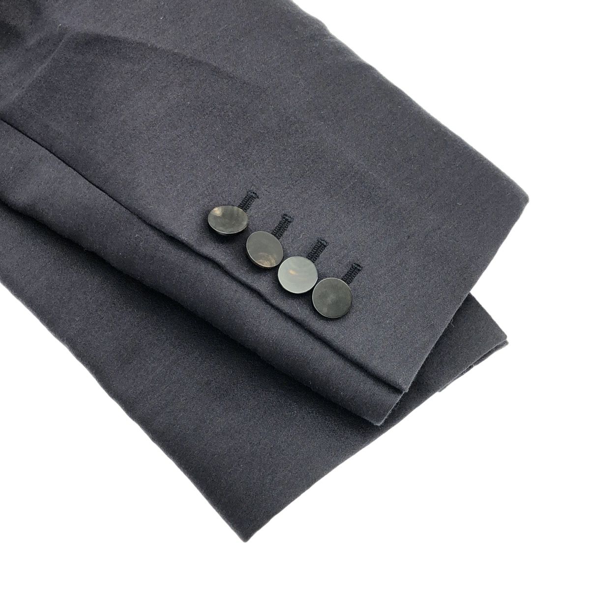 LANVIN ランバン アーム切替ウールカシミヤテーラードジャケット