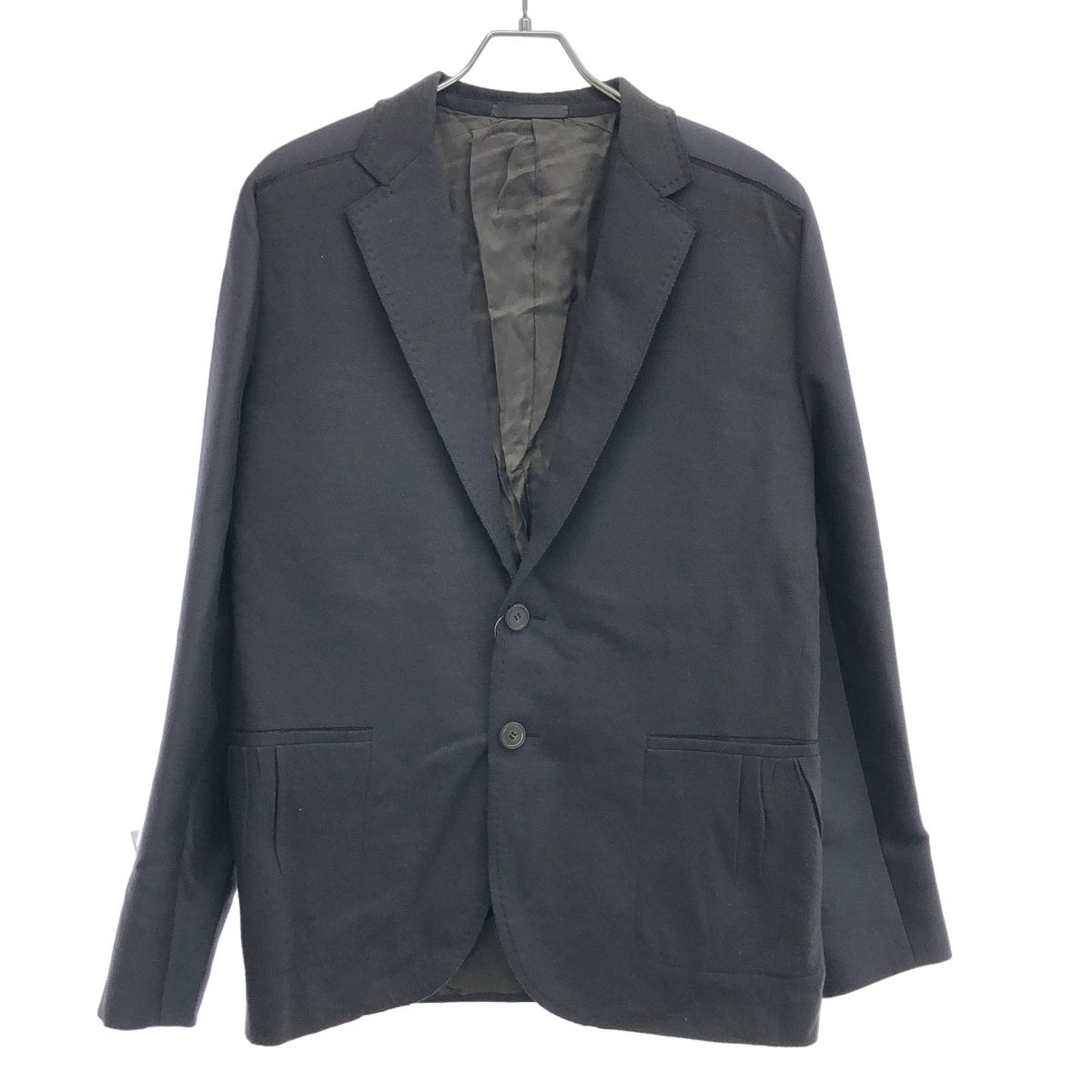 LANVIN ランバン アーム切替ウールカシミヤテーラードジャケット