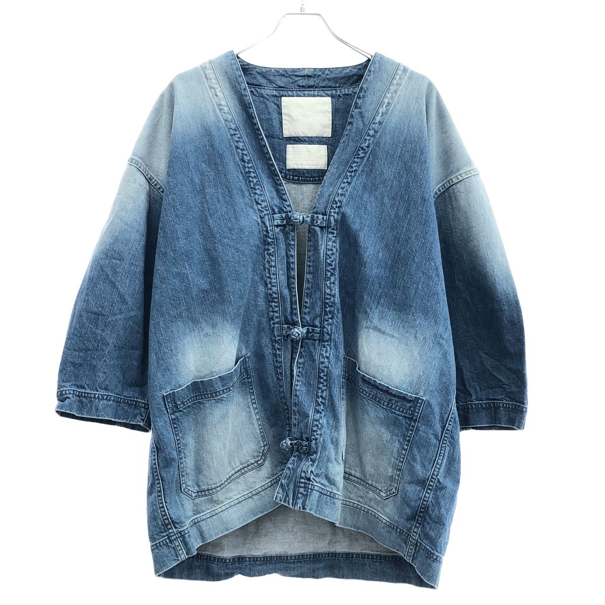 White Mountaineering ホワイトマウンテニアリング 18AW 10oz DENIM HANTEN JACKET デニムジャケット WM1871102 インディゴ 2 White Mountaineering ホワイトマウンテニアリング 18AW 10oz DENIM