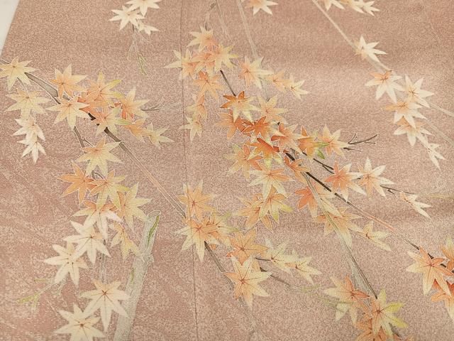 平和屋着物○鎌倉友禅 坂井教人 日本工芸会正会員 訪問着 手描き 楓文