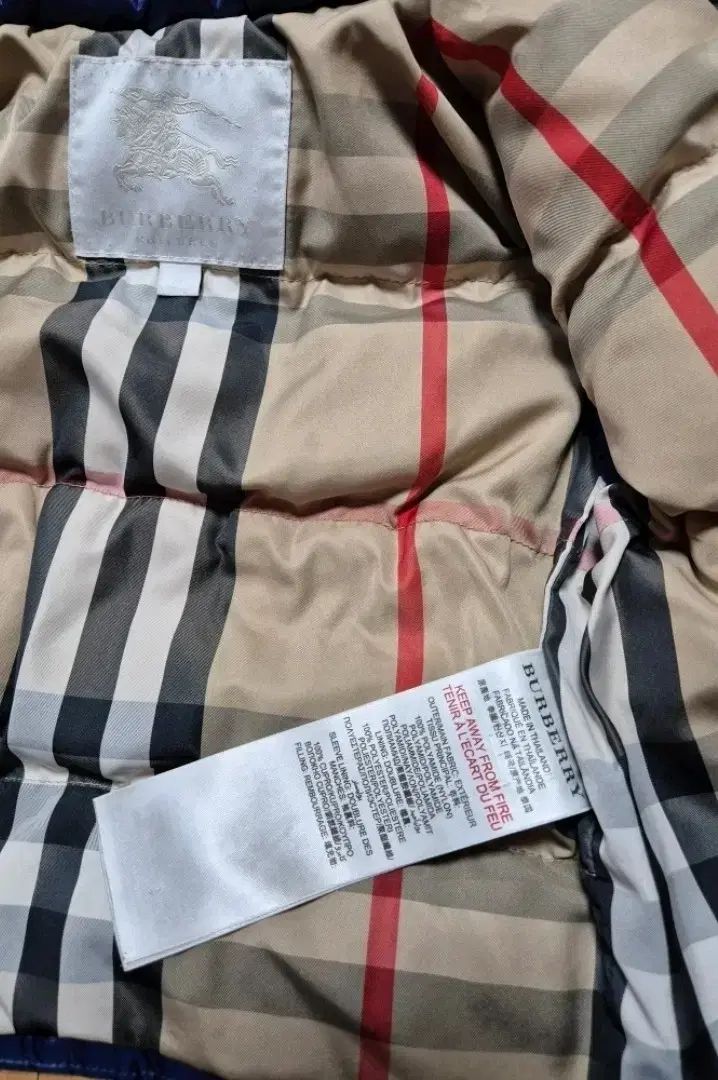 バーバリー ベイビー ブルー ダウン アウター