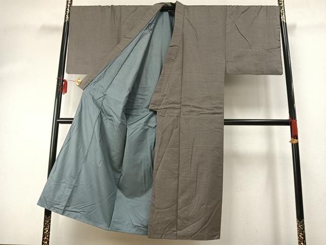 平和屋着物 男性 紬 アンサンブル 亀甲柄 正絹 fy