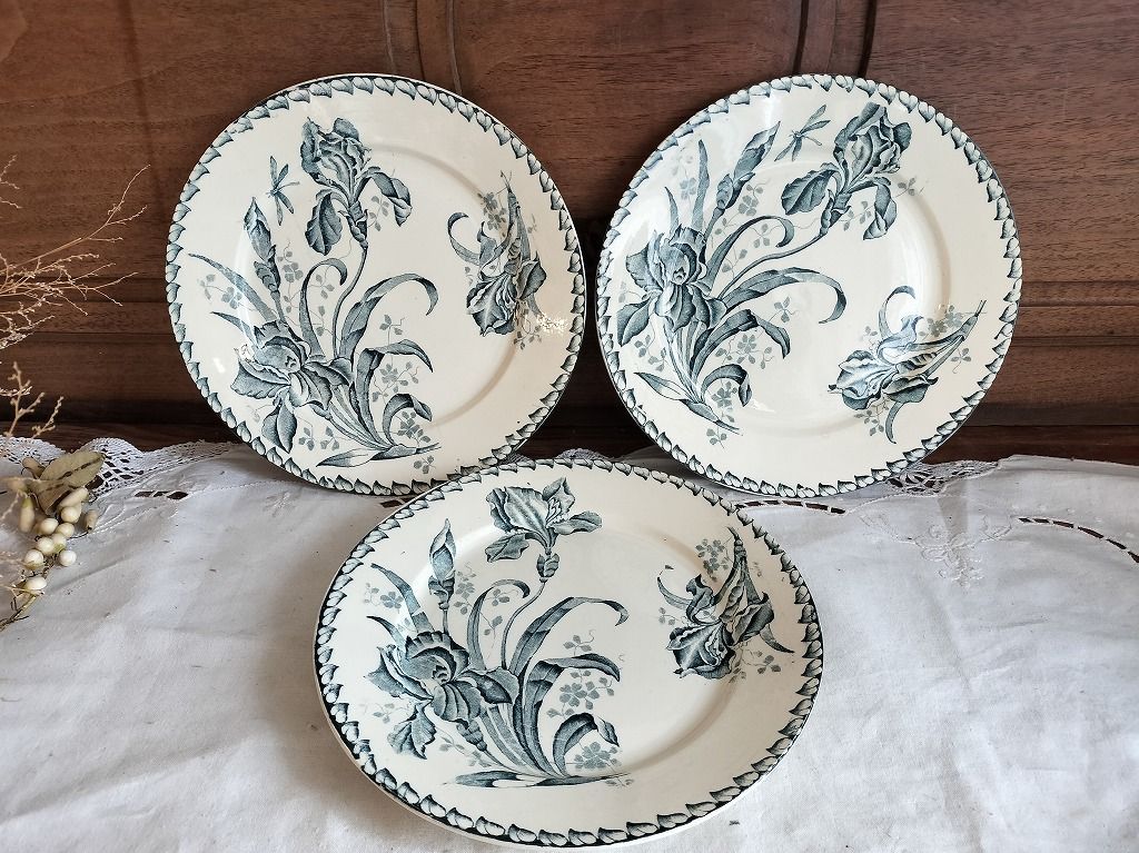 フランスアンティーク　Badonviller オーバル皿 Badonviller オーバルプレート