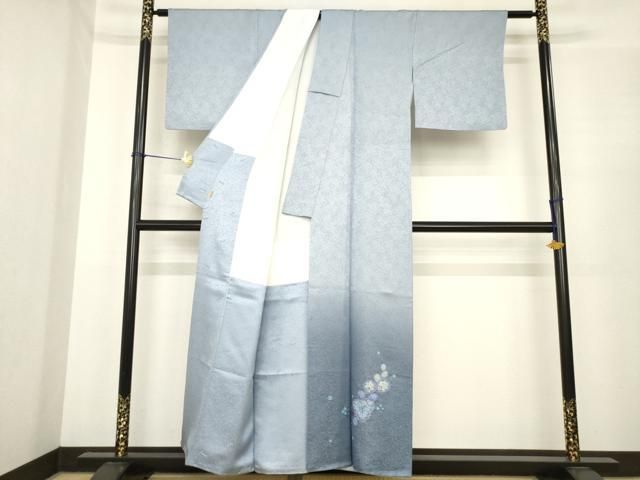 ●久保田一竹 幻の辻が花 訪問着 辻が花 金通し地 共 き 正絹 ck