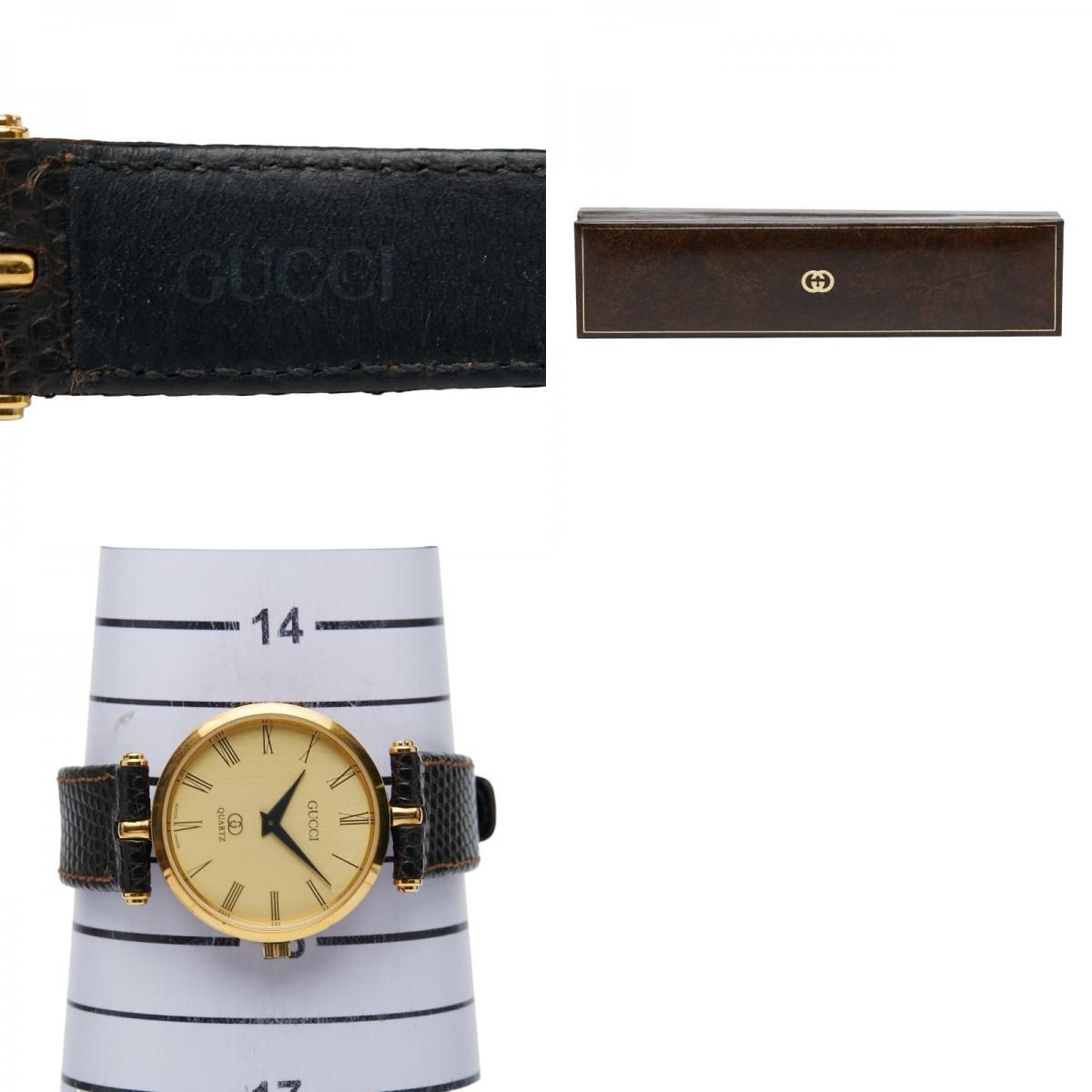  グッチ シェリーライン ゴールド ブラウン マルチ ステンレススチール レザー レディース GUCCI 1-0245023 その他 時計