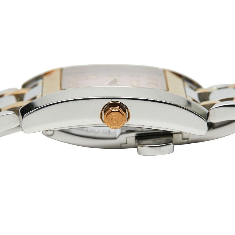 フェンディ オロロジ クラシコ シェル文字盤 7000L シルバー ゴールド