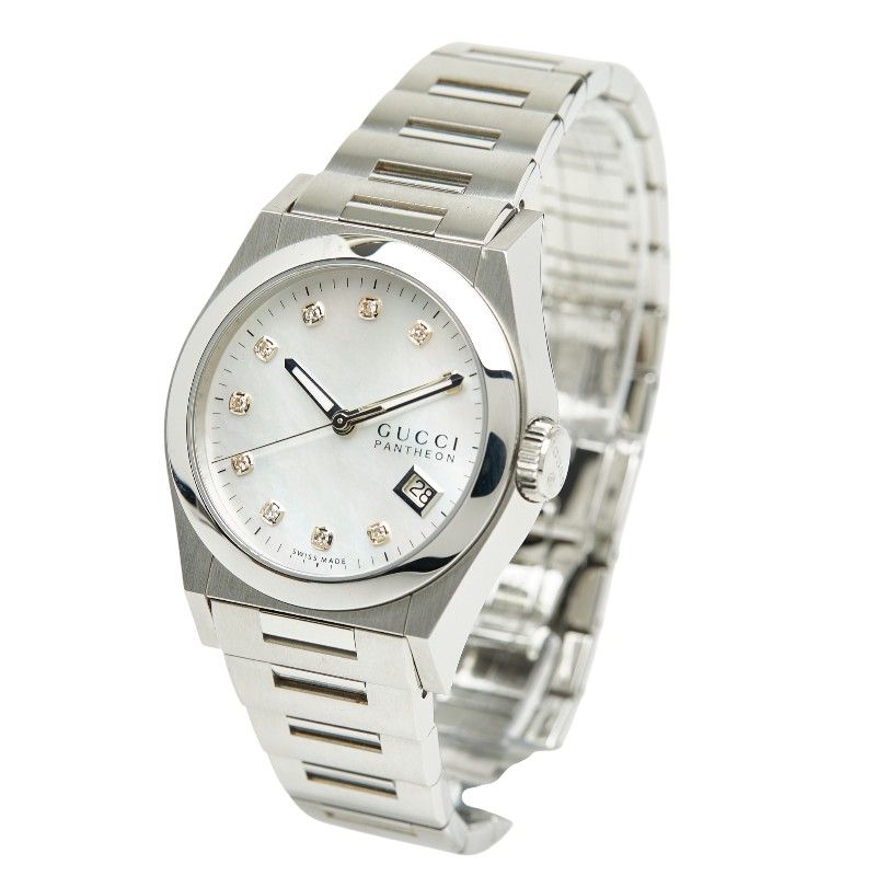 グッチ パンテオン シェル文字盤 115 4 ステンレススチール メンズ GUCCI 1 0245213