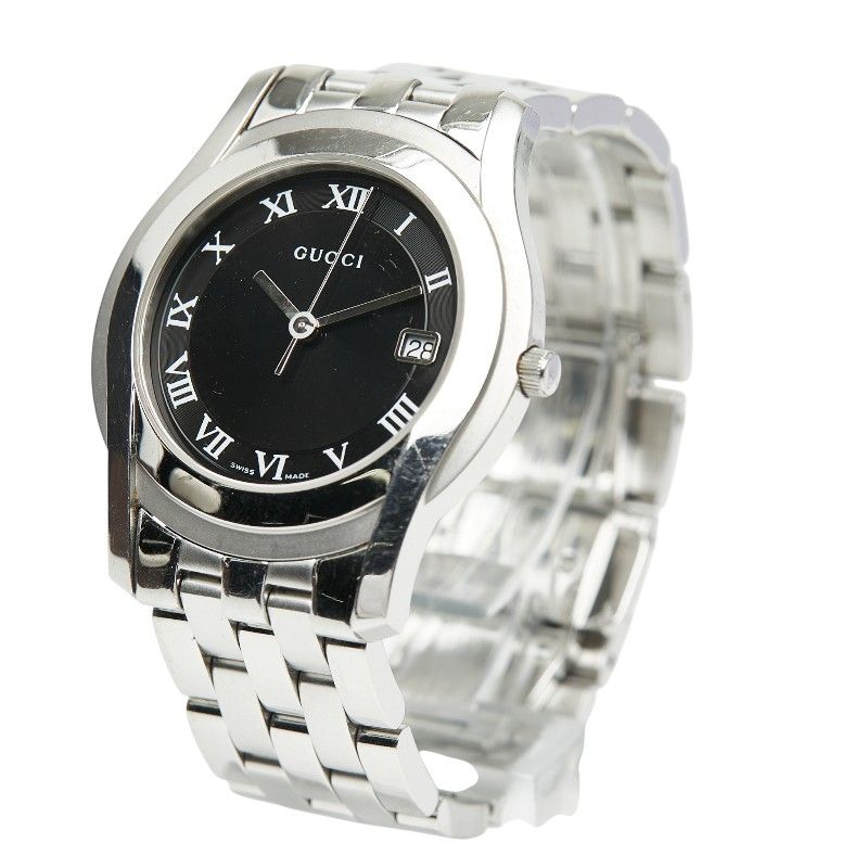 グッチ インヂュニア Gクラス 5500 M ステンレススチール メンズ GUCCI 1 0245226
