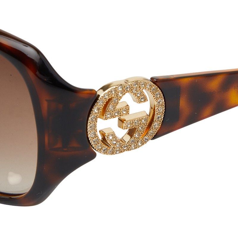 グッチ インターロッキングG スモークグラデーション ラインストーン