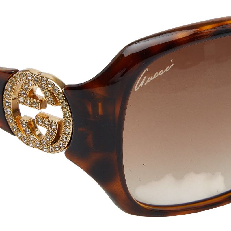 グッチ インターロッキングG スモークグラデーション ラインストーン