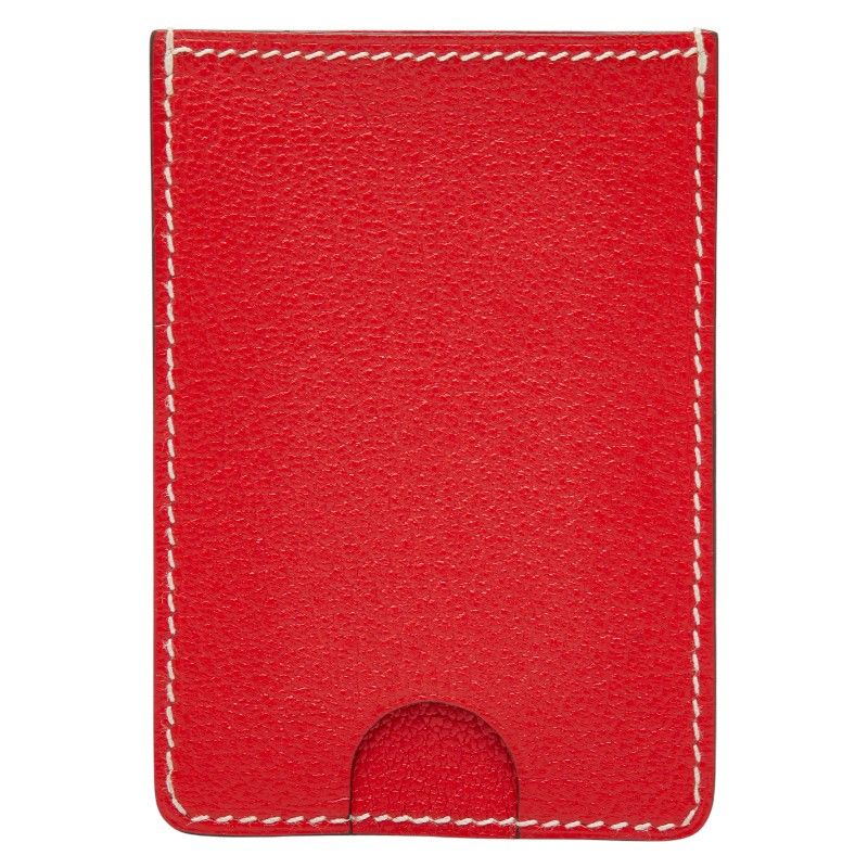 エルメス ポルクール パスケース カードケース ルージュ レッド レザー レディース HERMES 1 0247728