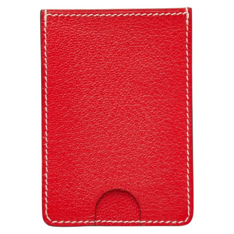エルメス ポルクール パスケース カードケース ルージュ レッド レザー レディース HERMES 1 0247728
