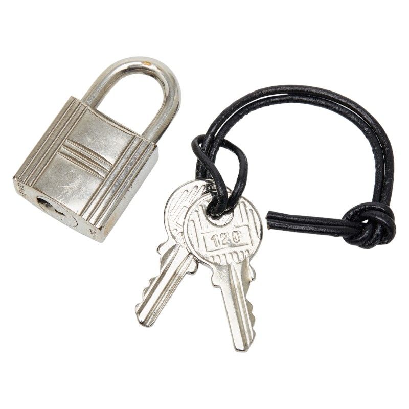 エルメス カデナ 南京錠 キー ショップ セット シルバー メタル