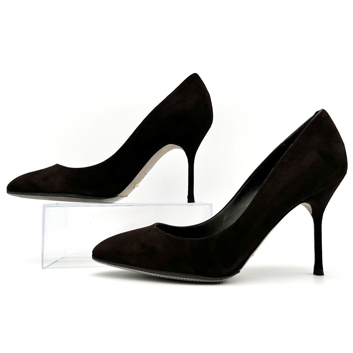 □新品級□ Sergio Rossi ハイヒール スエード ポインテッドトゥ