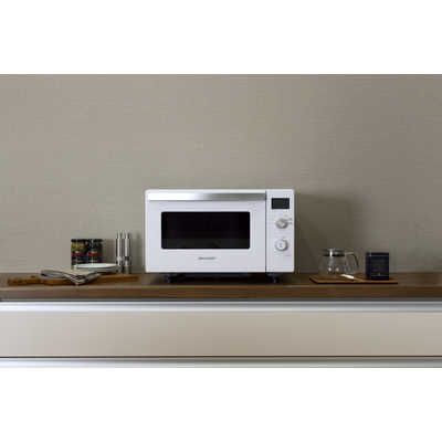  本体のみ シャープ 18 L 庫内フラット オーブンレンジ RE F A W ホワイト系 2019年製 オーブンレンジ 電子レンジ オーブン