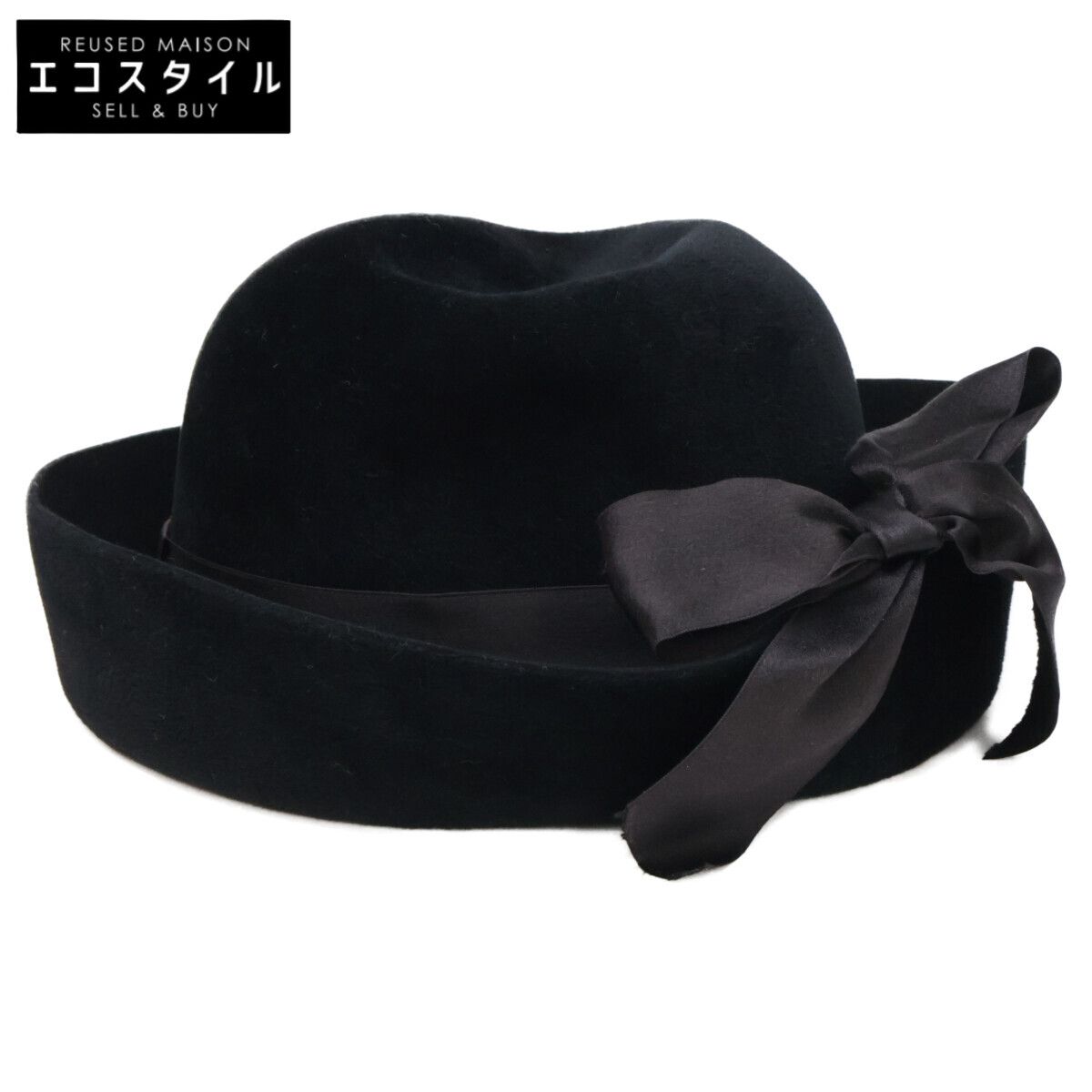 CHANEL ハット　ベルベット CHANEL シャネル 【美品】ベルベット リボン ハット 57 - メルカリ