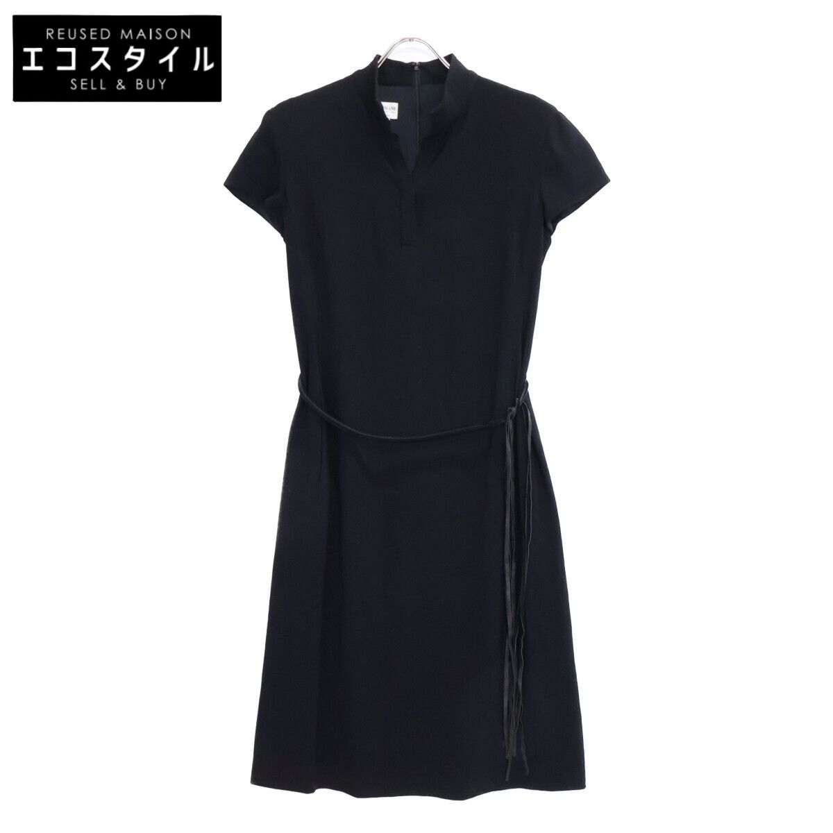 ARMANI COLLEZIONI アルマーニコレッツォーニ セール ﾌﾞﾗｯｸ ﾚｻﾞｰﾍﾞﾙﾄ  